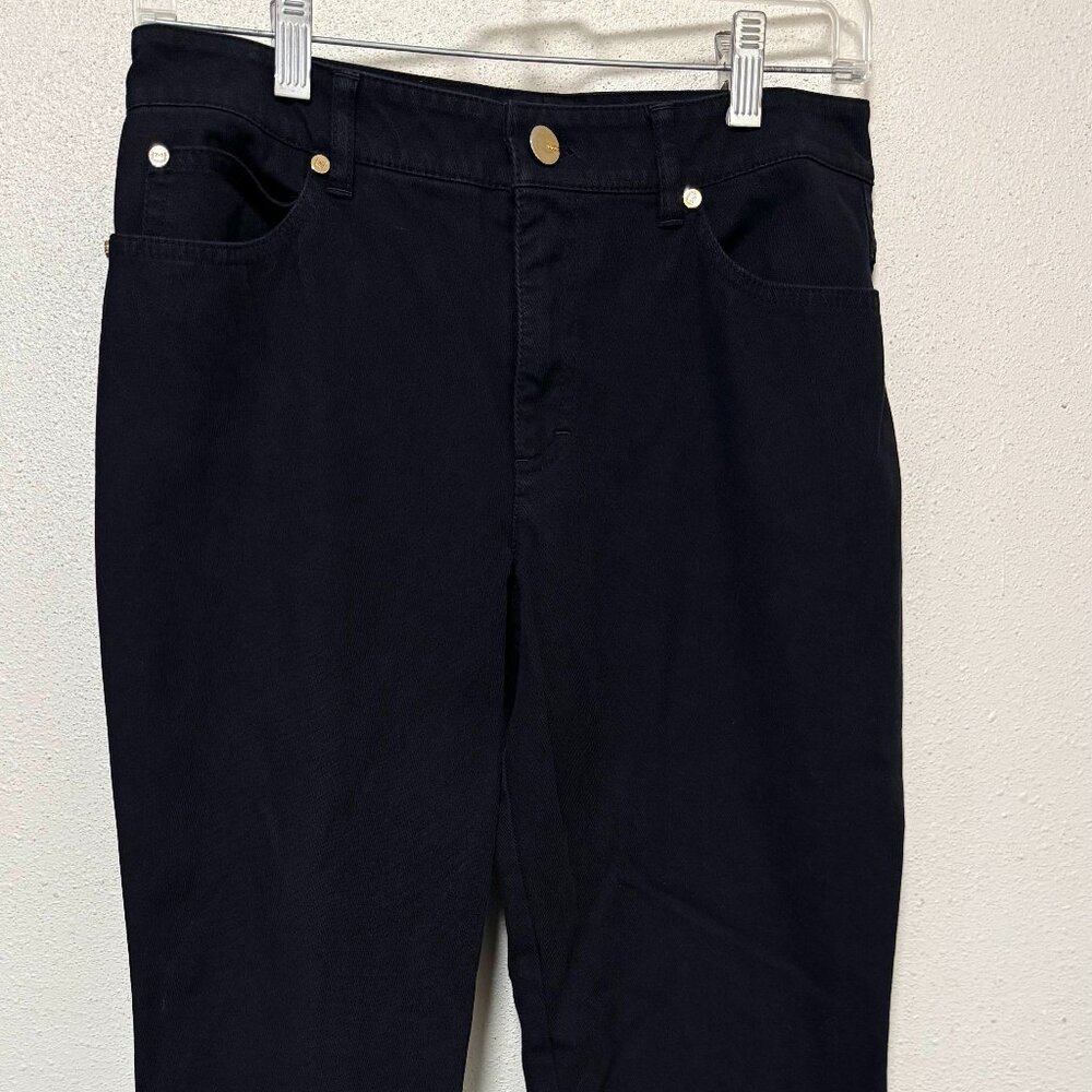 Escada black jean style crop pants, size 38